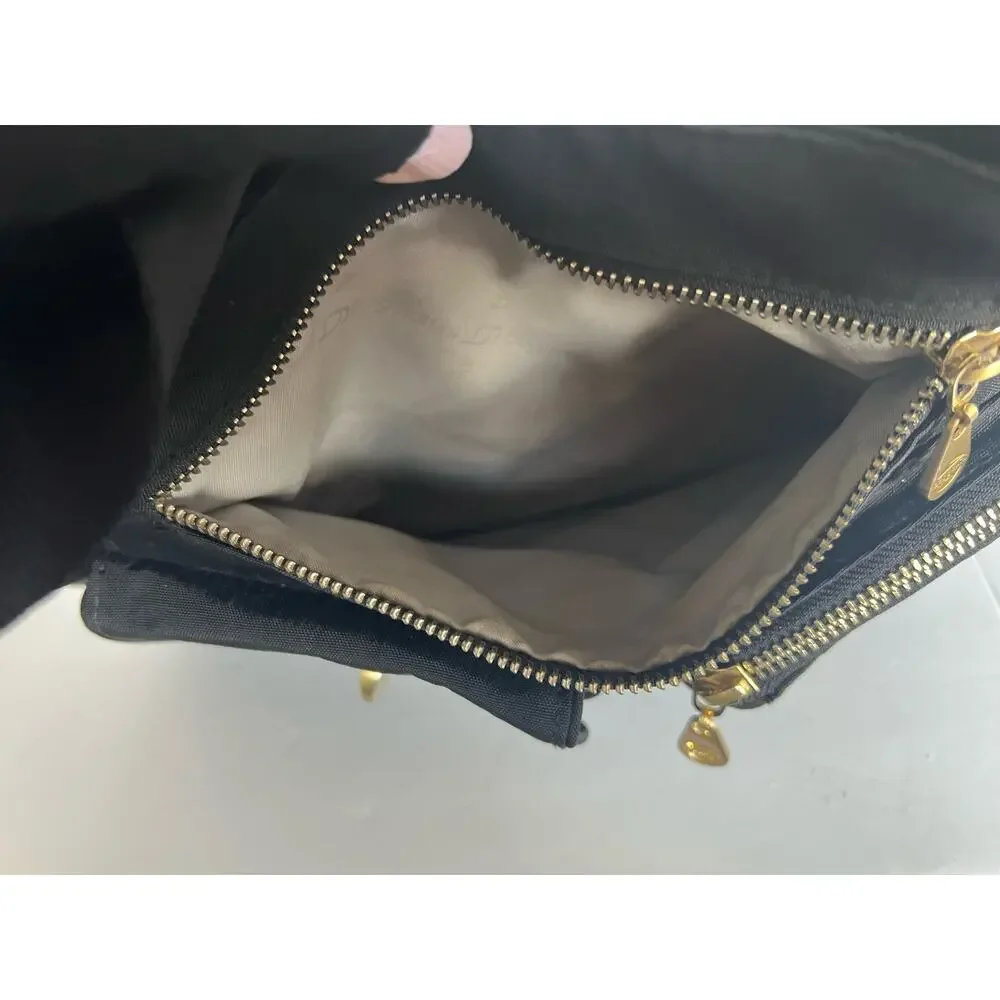 Baggallini San Marino Black‎ Nylon Satchel Tote Shoulder Travel Bag